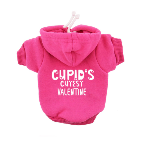 Cupid's Cutest Valentine Dog Hoodie