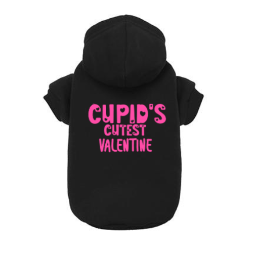 Cupid's Cutest Valentine Dog Hoodie