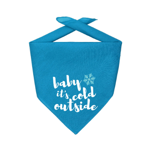 Christmas Dog Bandana Baby It's Cold Outside