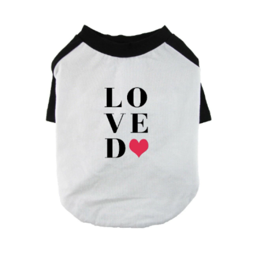 LOVED Dog Shirt Valentine Pet Shirt