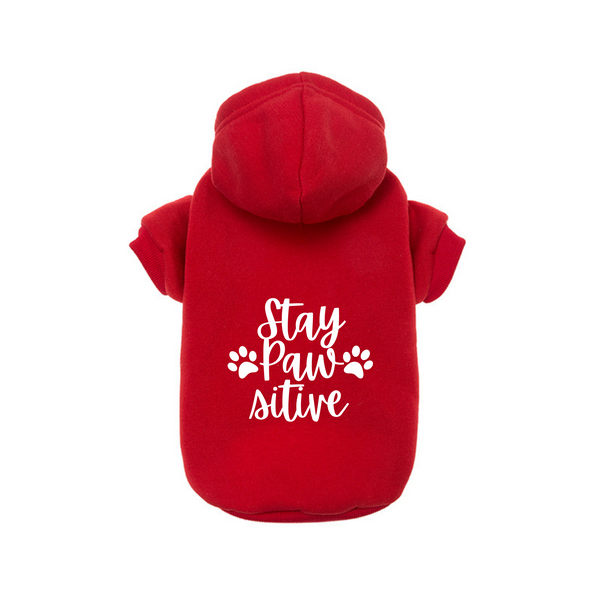 Dog Hoodie Pop Culture Stay Pawsitive