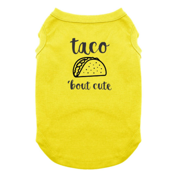 Taco Bout Cute Dog Shirt Cinco de Mayo Pet Tee