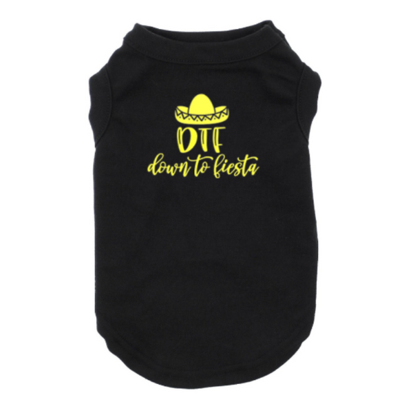 DTF Down to Fiesta Dog Shirt