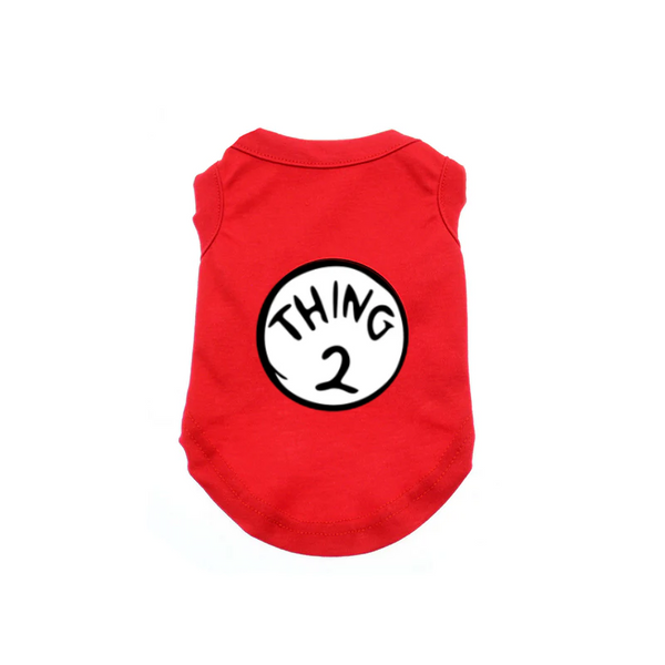 Thing 1 Dog Shirt (Numbers 1 - 9)