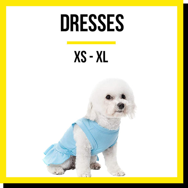 'Blank Colored Dog Dresses (XS - XL)' - Customized