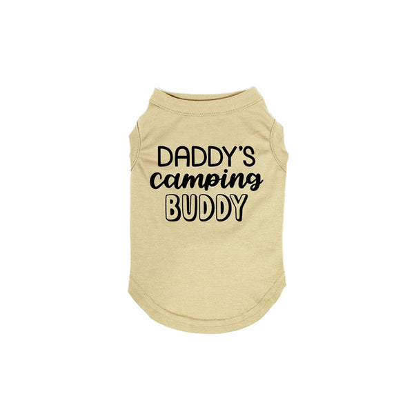 Daddy's Camping Buddy Dog Shirt