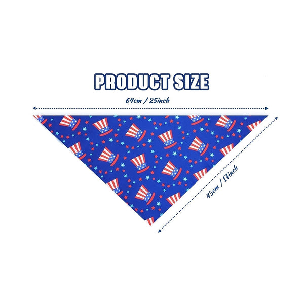 Stars & Stripes Hexagon Dog Bandana