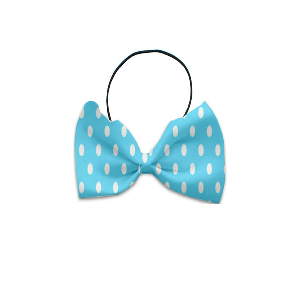 Blue Polka Dots Bow Tie