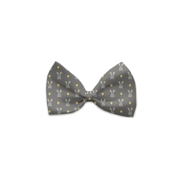 Gray Bunnies Bow Tie