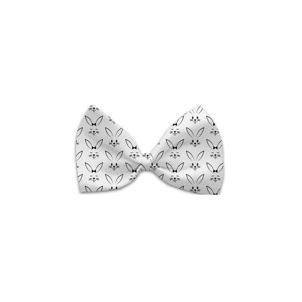 White Bunnies Bow Tie