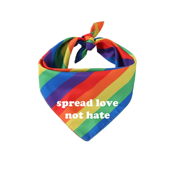 Spread Love Not Hate Dog Bandana