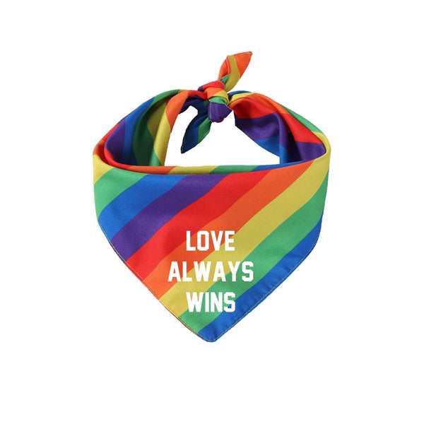 Love Always Wins Dog Bandana