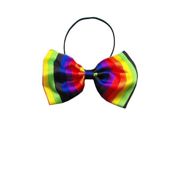 Rainbow Stripes Bow Tie