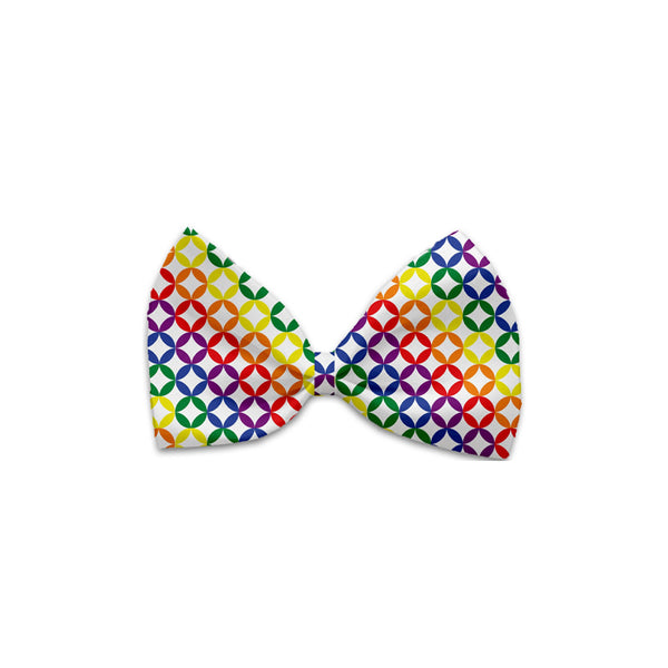 Rainbow Circles Bow Tie