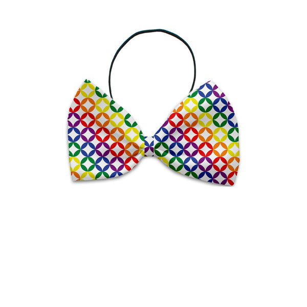 Rainbow Circles Bow Tie