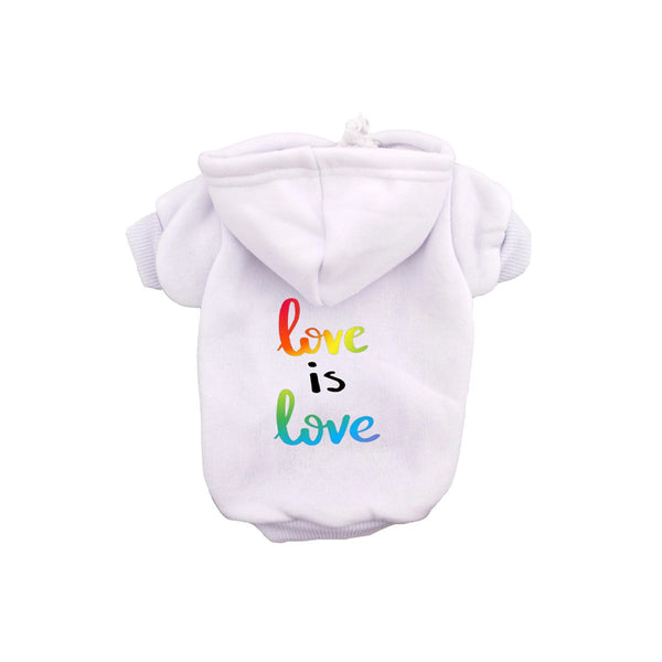 Love Is Love Dog Hoodie