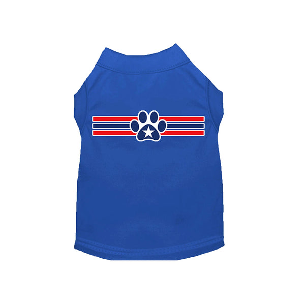 Patriotic Paw Stripe Dog Shirt