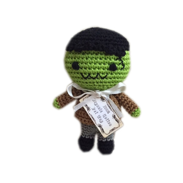 Organic Cotton Squeaky Toy Frankenstein