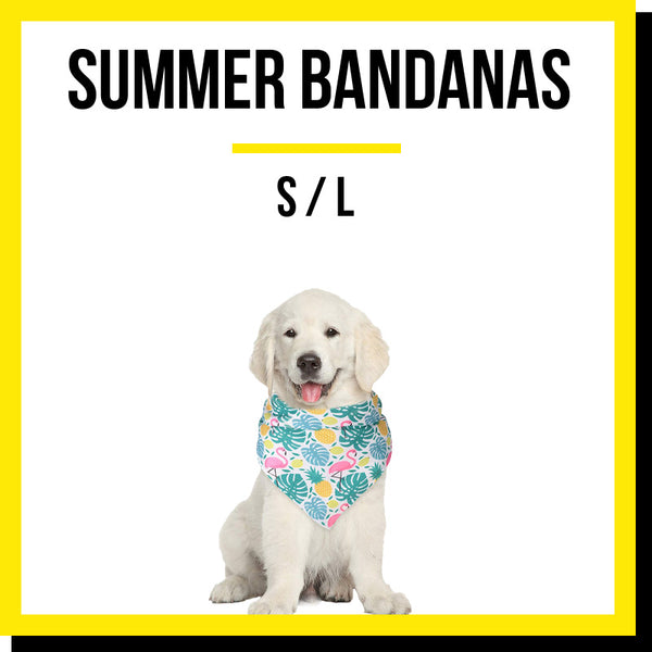 Summer Dog Bandanas (S / L)