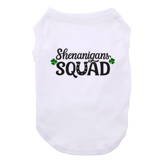 Dog Shirt Funny Shenanigans Squad