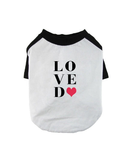 LOVED Dog Shirt Valentine Pet Shirt