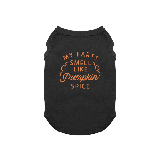 Dog Shirt Holiday Halloween My Farts Smells Like Pumpkin Spice