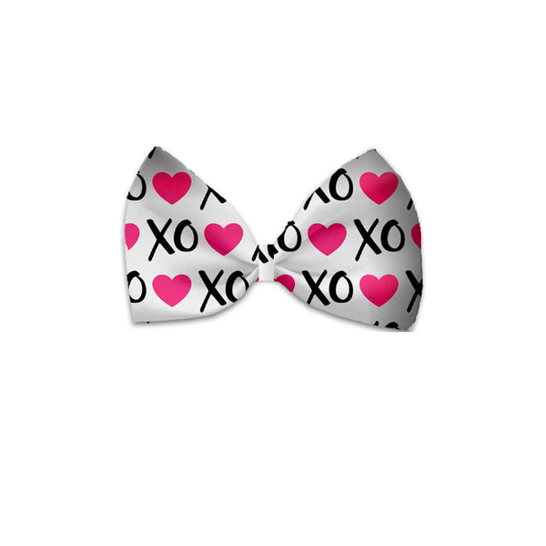 Pink XO Bow Tie