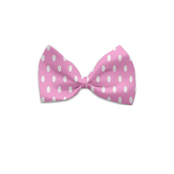 Pink Polka Dots Bow Tie