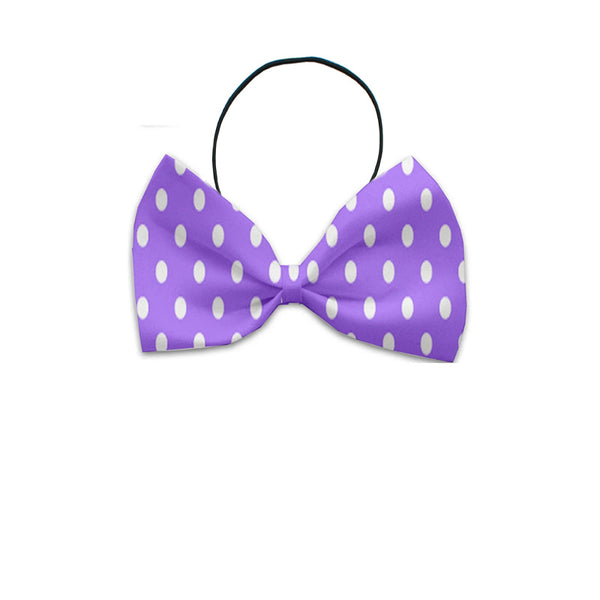 Purple Polka Dots Bow Tie